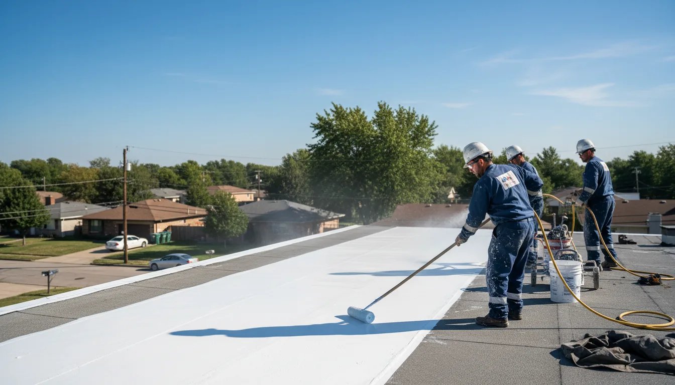 Commercial roof coating in Jacksonville, VT near me